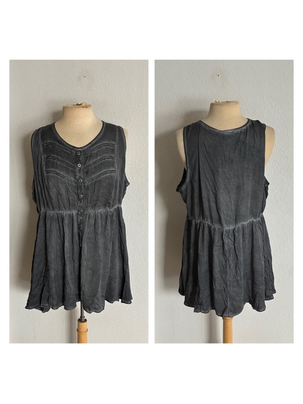 Torrid button down tank - Picture 1 of 6